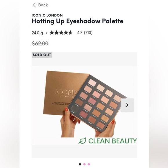 NEW! Iconic London Hotting Up Eyeshadow Palette with Mirror (sold out online!) - Picture 2 of 6